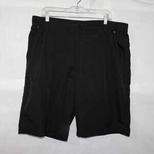 Wrangler Black Lightweight Zipper Pocket Shorts Outdoors Mens 38
